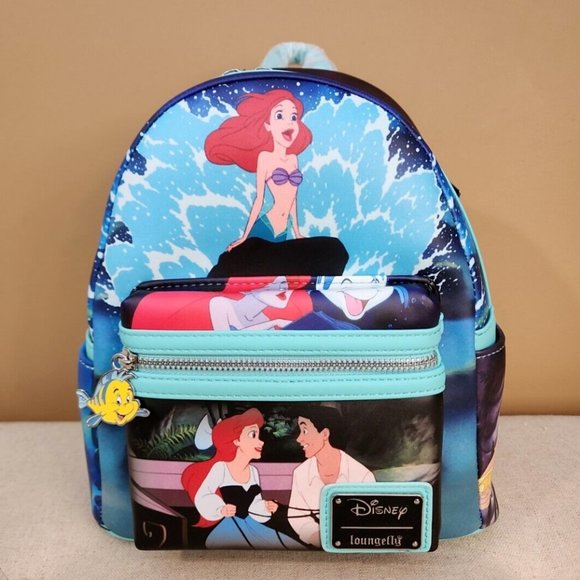 Loungefly Disney Little Mermaid Ariel Castle Womens Double Strap